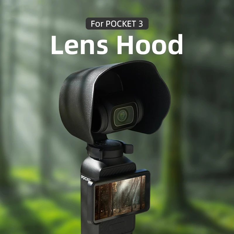 ​Light Blocking Lens Hood Protector Cover For DJI OSMO POCKET 3 Anti-Glare Camera Lens Sun Shade Accessory