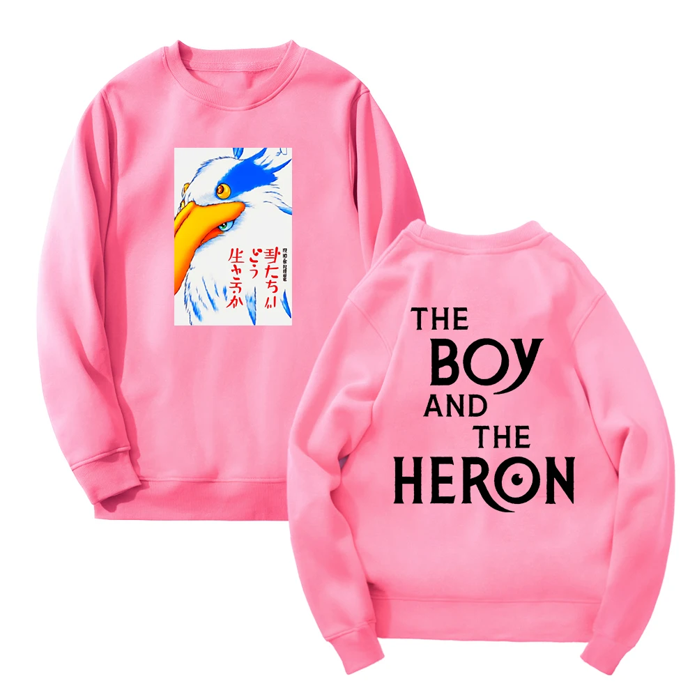 Nieuwe Japan De Jongen en de Reiger Anime Film Lange Mouw Streetwear Vrouwen Mannen Sweatshirt Harajuku Kleding