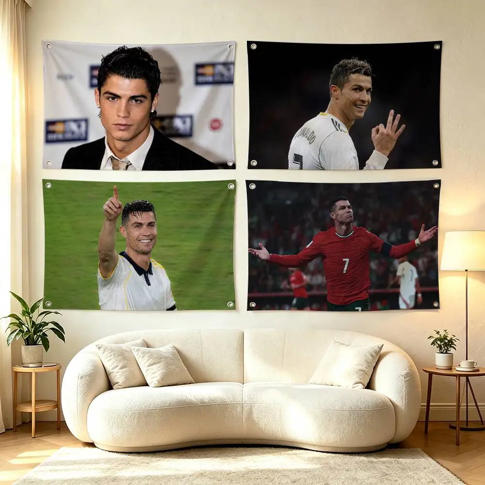 Football legend Ronaldo CR7  Flags for Bedrooms Home Decor Items Outdoor Decors Garage Decoration Flaga