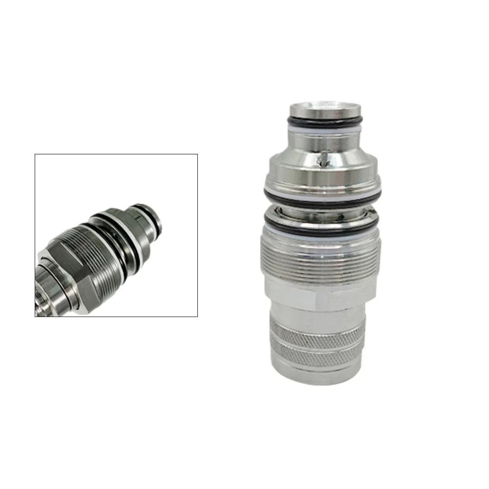Flat face for quick couplers M46 ISO16028 carbon steel for construction hydraulic tools pressure resistant up to 35 MPa reliable