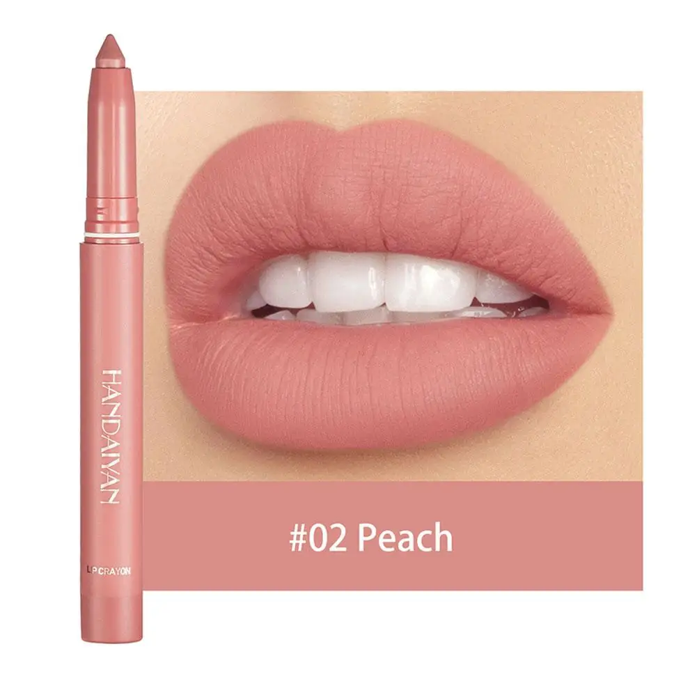 HANDAIYAN penna rossetto antiaderente Non sbiadito matita labbra opaca forma lucidalabbra uso modifica labbra Dual To Waterproof Lip Y2Y5