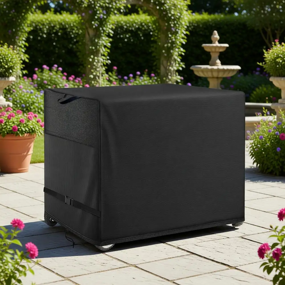 

Durable Waterproof Cover for Outdoor Prep Tables - Black Stainless Steel
