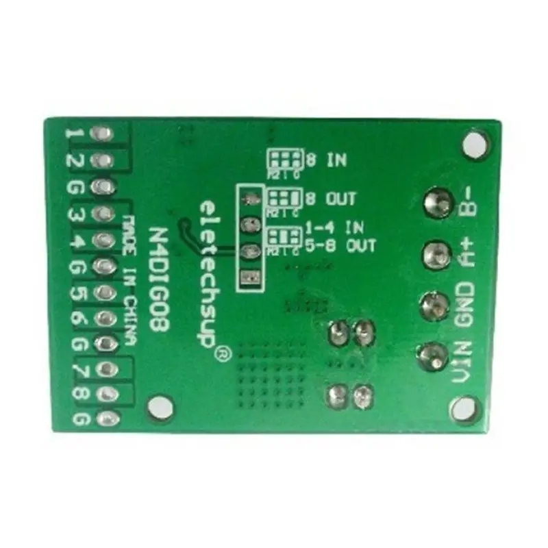 2X 8Ch Input/Output Digital Switch TTL Lvttl CMOS RS485 IO Control Module Modbus Rtu Board For PLC Relay, (With Pin)-ABIU