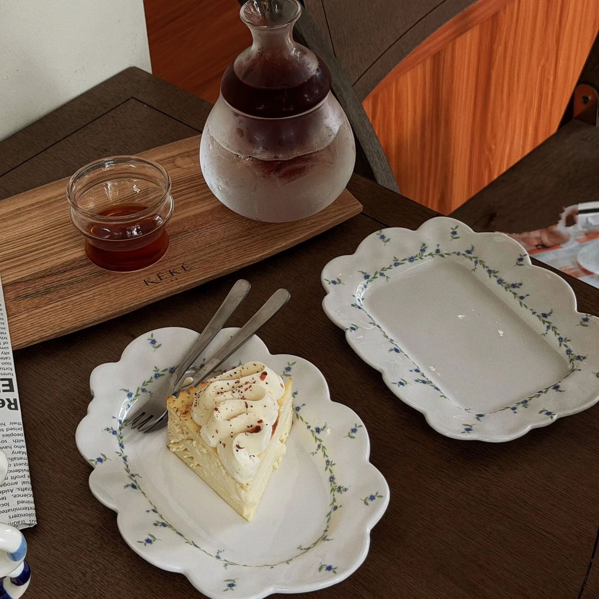 French Lace Ceramic Oval Plate Home Retro Floral Pattern Afternoon Tea Dessert Cake Plates Breakfast Bread Vegetable Salad Plate
