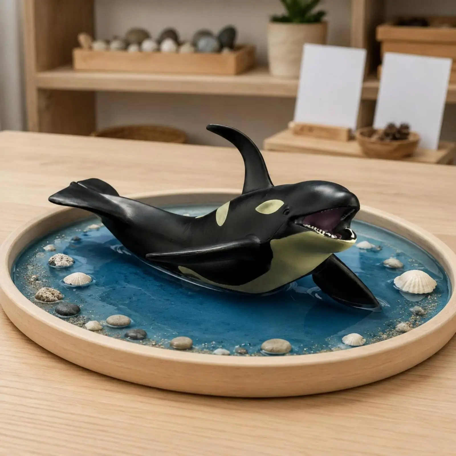Realistic Animal Model Educational Marine Mammal Toy Screen Marine Animal Figurine Model for Kids, Learning, Playroom