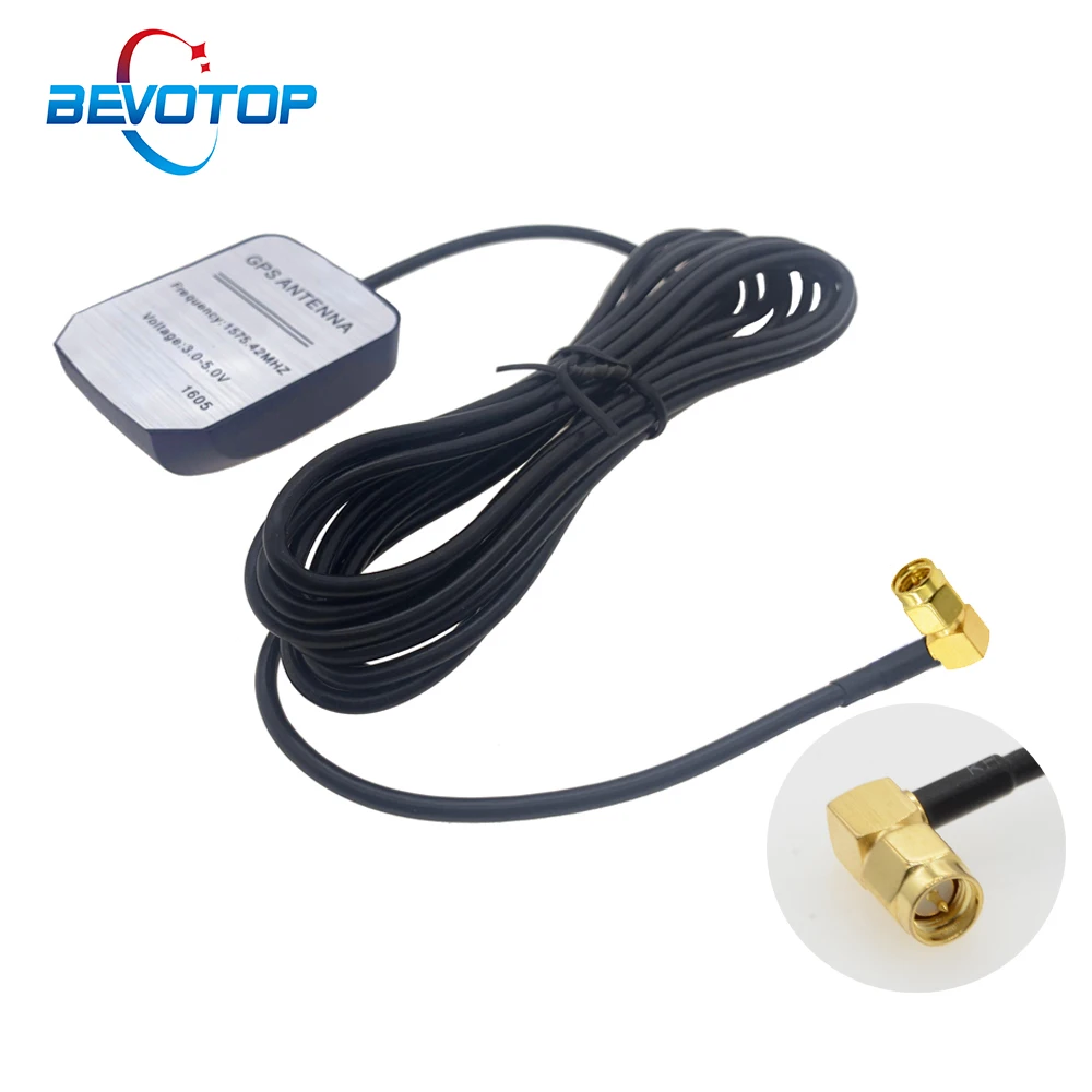 2M 3M 5M 7M Car GPS Antenna SMA Male Right Angle RG174 Cable GPS Receiver Auto Aerial Adapter For Car Navigation Camera Player