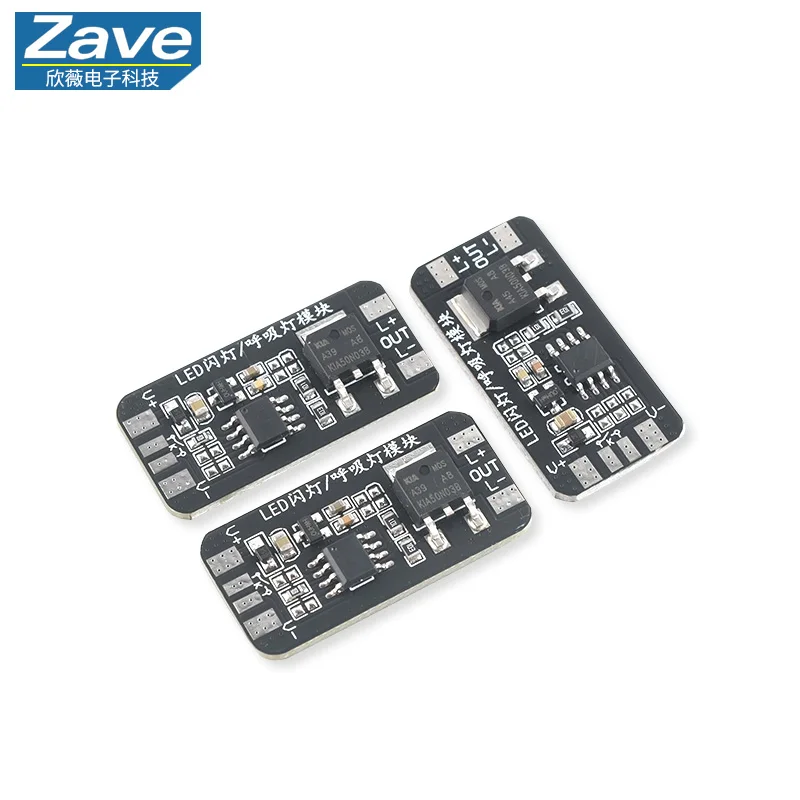 3-24V Breathing Light Module: LED Dimming (Fade-In/Fade-Out), Fast/Slow Strobe, 12V Holiday Ambience Light Controller Board