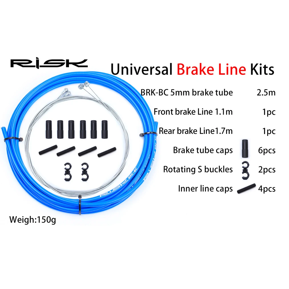 Risk Bike Brake Cable Sheath Bicycle Passes Shift Wire Cable Guide Conduit For Shifter Housing Protector Cover Hose Mtb Set