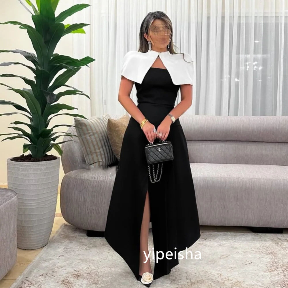 Customized Matching Jersey A-line High Collar Midi Dresses Prom Dresses Classic Exquisite Modern Style Pastrol Unisex Chinese St