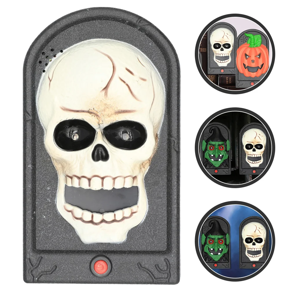 

Door Bell Haunted House Doorbell Scary Party Shine Glowing Superhero Birthday Supplies Plastic Halloween Decoration Prop