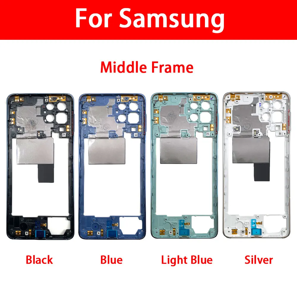 Phone Housing Middle Frame Center Chassis Cover For Samsung M23 M52 M53 5G M236B M536 Middle Frame Replacement Repair Parts