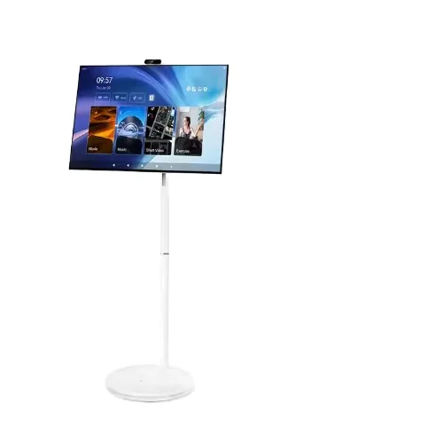 32 Inch 4k Smart TV Android, Portable Indoor Movable Rotatable Wifi Blueteeth Touch Screen, Bestie Stand TV Aliexpress Hot