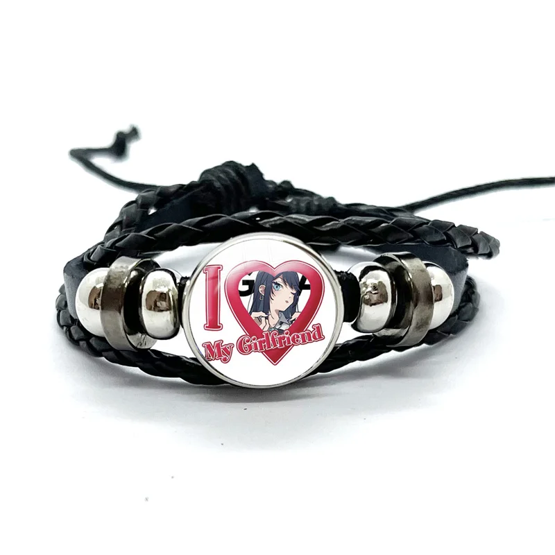 Ado Kyogen X Uta  I Love Ado Glass Bracelets Art Multilayer Braided Bracelets Bangles Handmade Jewelry Gifts