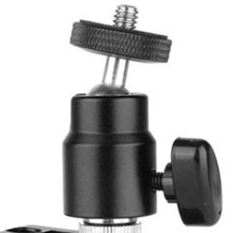 Super Clamp With 360° Mini Ball-Head Quick Release Clamp Bracket Tripod Mount 1/4 Screw Clip For DSLR Camera