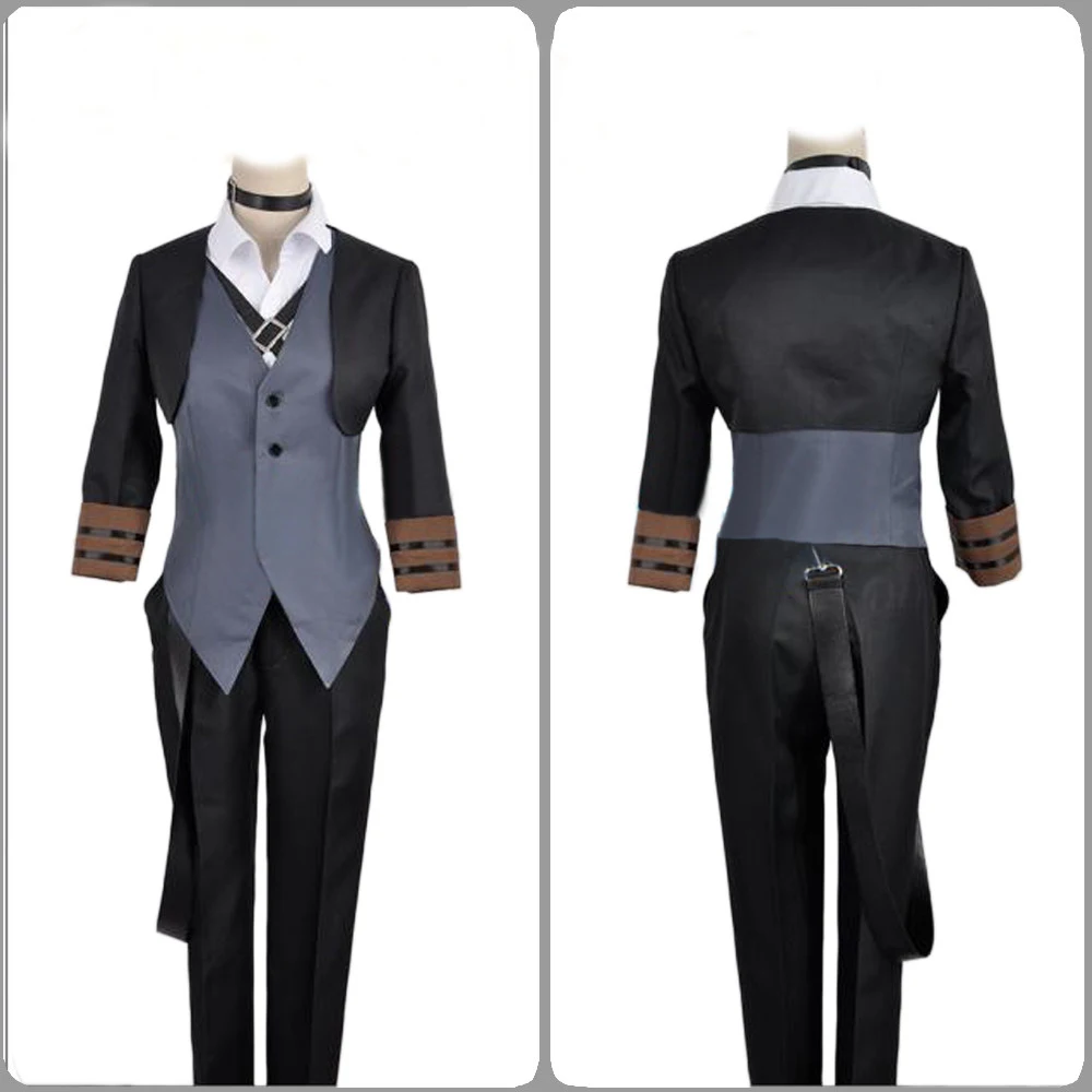 Anime Bungou Zwerfhonden Cosplay Kostuum Chuya Nakahara Cosplay Kostuum Port Maffia Nakahara Chuya Kostuum Voor Mannen