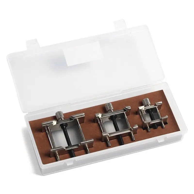 

A95D-Ideal For Watchmakers And DIY Enthusiasts, 3 PCS Metal Reversible Watch Movement Holder In Watch Repair Tool Kit