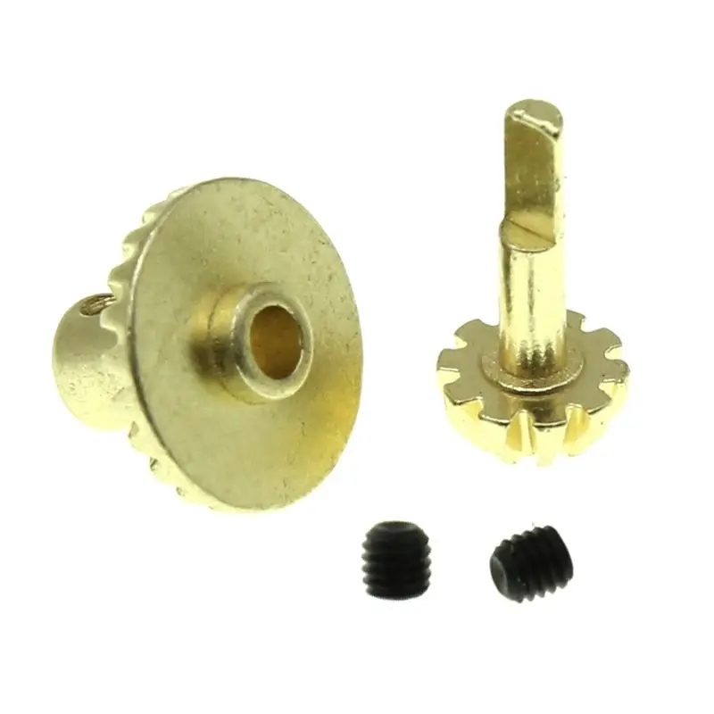 DT23 Metal Gear Set Replacement for WPL D12 C24 RC Car Accessory Upgrade Parts Gold
