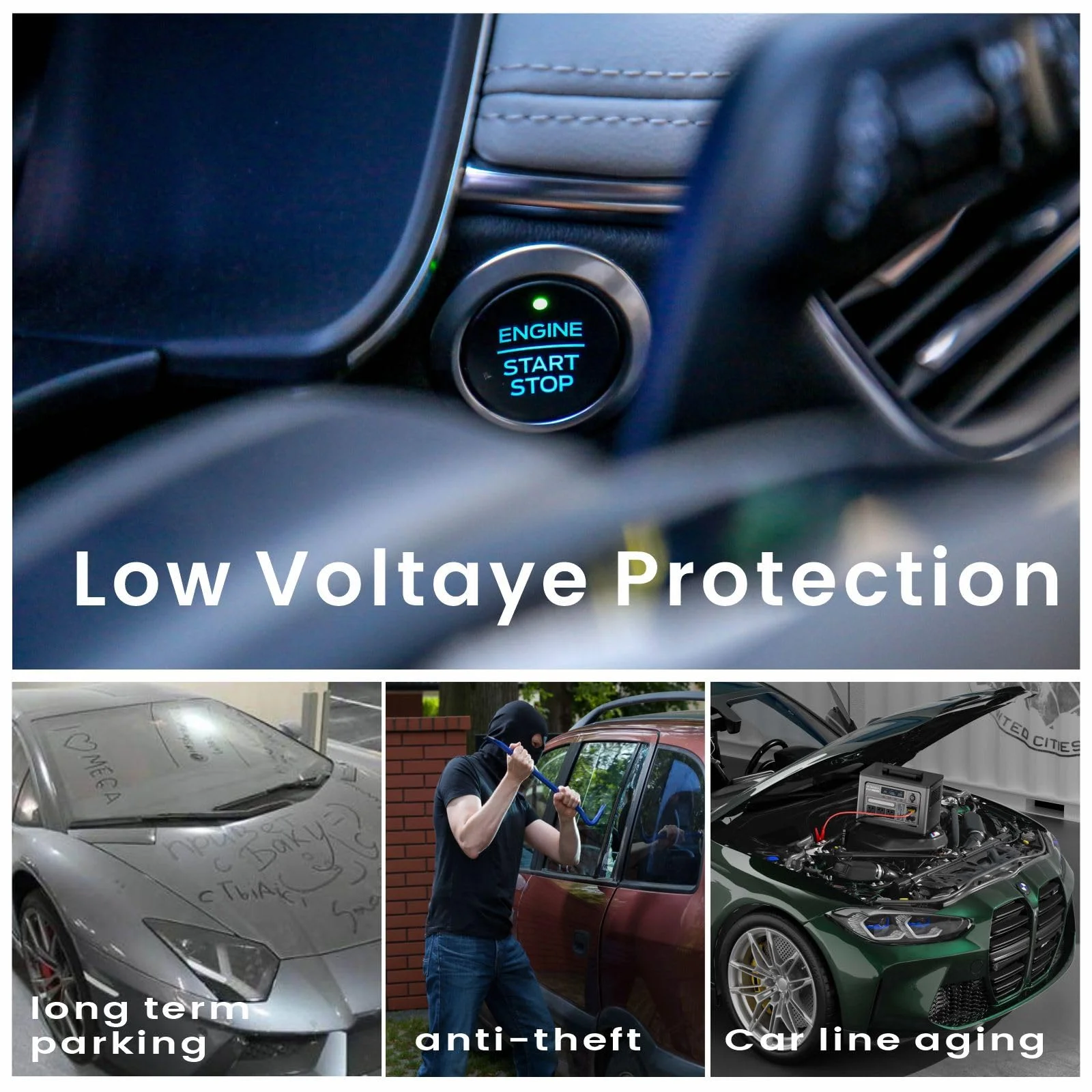 DC 12V Car Automatic Power Shut Off Switch 260A Battery Kill Switch   Remote Battery Disconnect Switch for Car Truck SUV