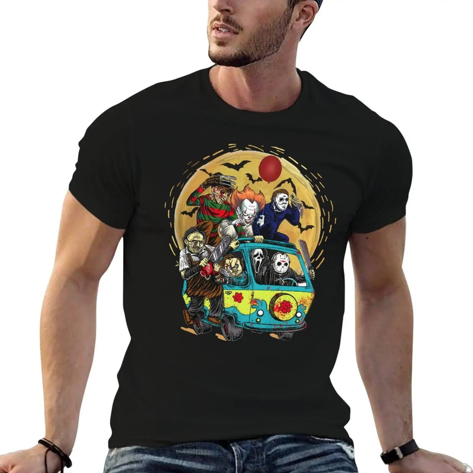 

Friends Horror Movie T-Shirt men t shirt cotton 100% man t shirts for men T-Shirt