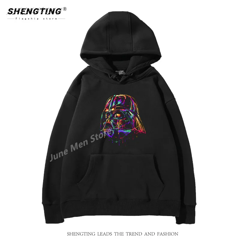 (Uniqlo) Star Wars hoodie man Darth Vader Force lightsaber Top Long Sleeve Hoodie Men Cotton Hoodie Top Summer Women Men Hoodie