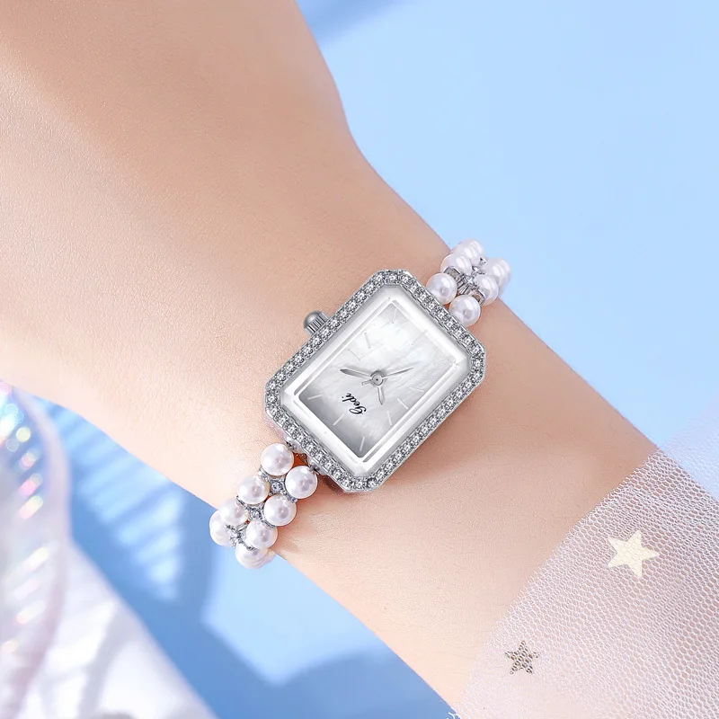 Chinese style light luxury pearl women's watch niche high-end quartz watch creative high-value watch