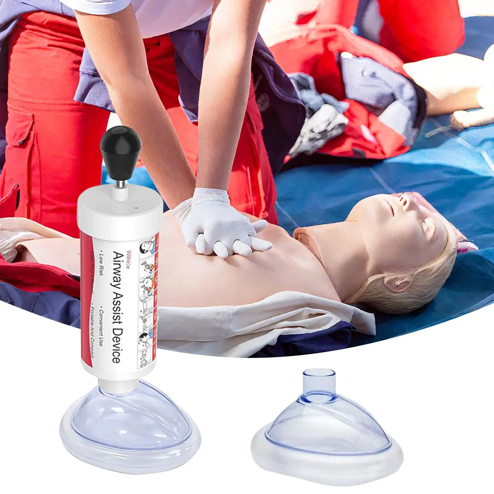 Anti Choking Device Portable Airway Assist Emergency Respiratory Tool Home First Aid Kit For Adults Kids Travel Camping School