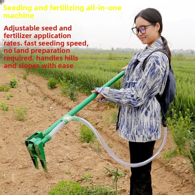 Corn Planter Fertilizer Integrated New Planting Tool Farm Work Artifact Small Soybean on Demand Soybean Seeding Pick