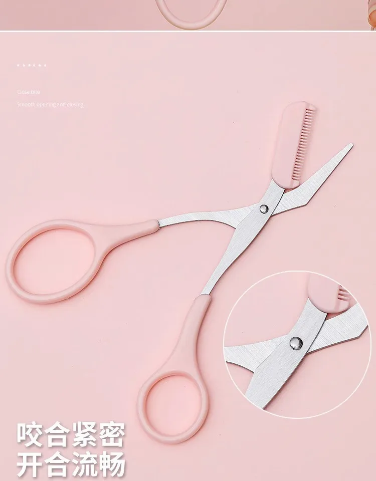 Stainless Steel Eyebrow Tweezer Hair Pluckers Clip Eyebrow Trimmer Eyelash Extension Clip Makeup Beauty Repair For Eyebrow Too