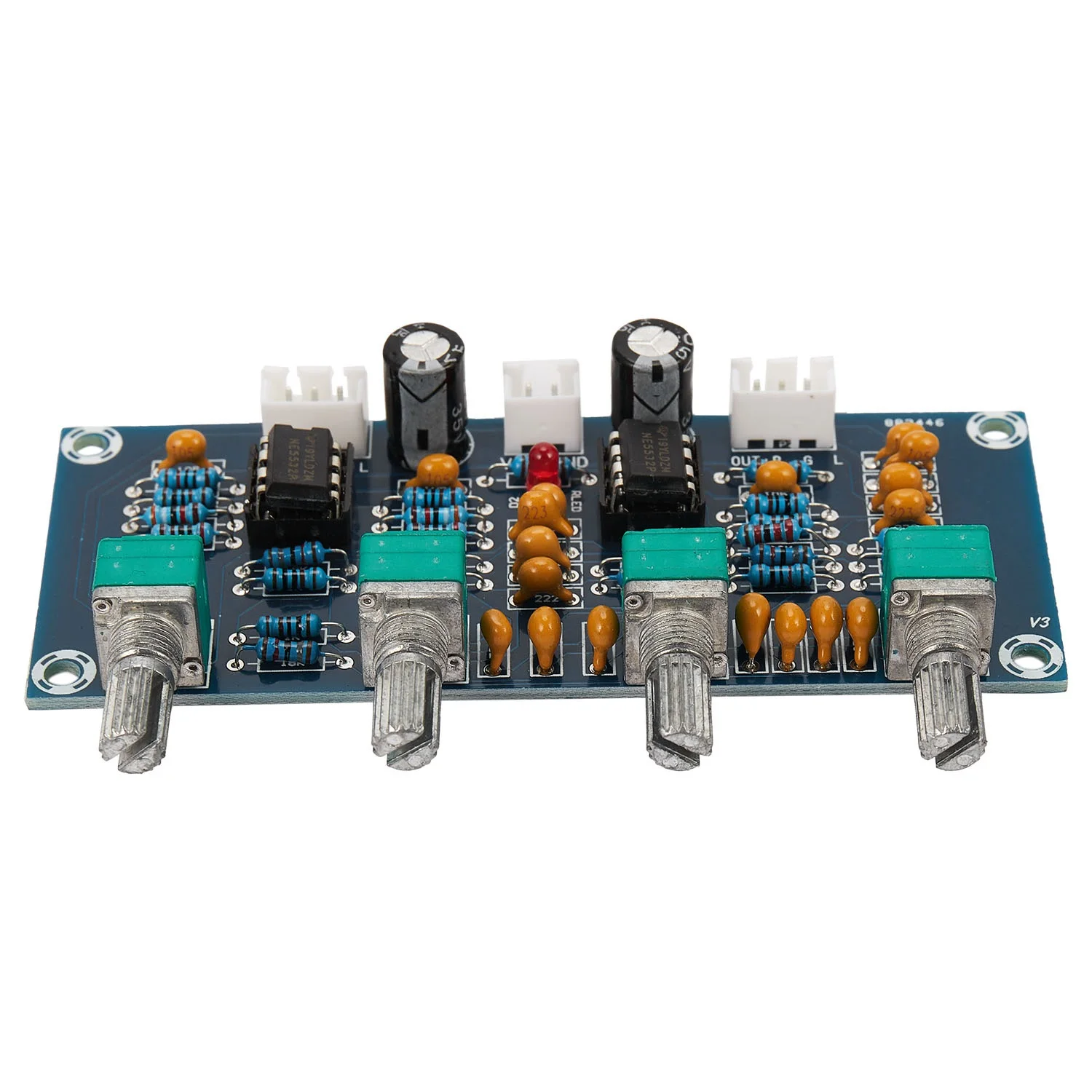 Preamp pré-amplificador Tone Controller para Amplificador Board, graves agudos, Ajuste de Volume, NE5532