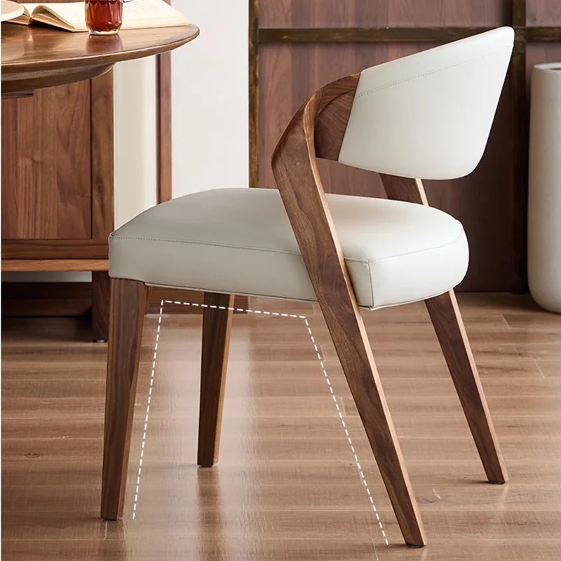 كرسي الطعام الخشب الصلب غرفة الطعام الجلود الطعام الفاخرة شرفة الأثاث التخليص الأريكة دي بار البراز كرسي المطبخ دالبا #2