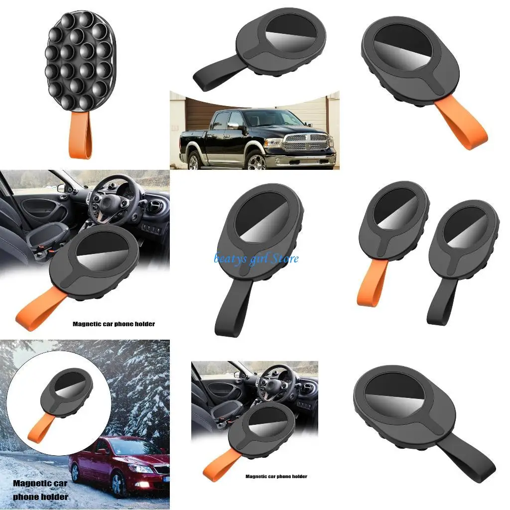 

C7AB Универсальное магнитное крепление для телефона с мощной присоской Магнитные держатели для телефонов на присоске Незаменимый