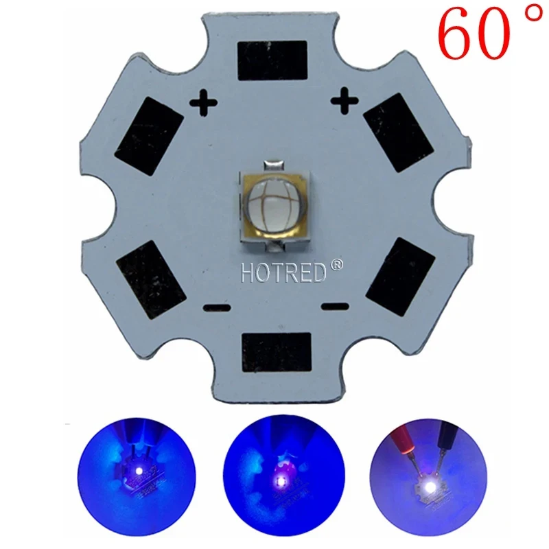 

10PCS 5W UV/Ultra Violet LG3535 High Power LED Emitter Diode 395nm 385nm 365nm 60 degree For UV Curable Ink/Security check