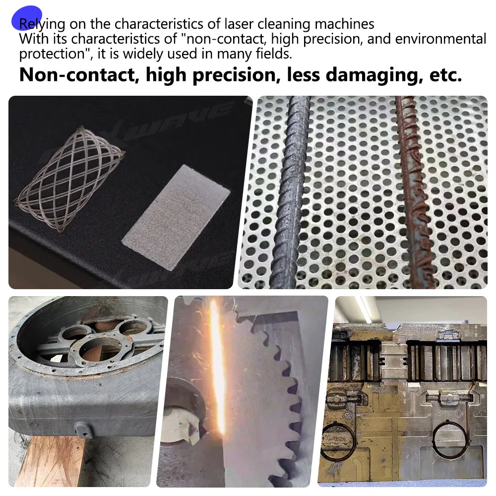 Macchina per la pulizia laser continua Macchina per la pulizia laser a fibra raffreddata ad acqua continua da 3000 W Rimozione della ruggine in cucina