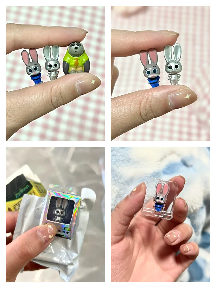 Original Zootopia Mini Figure Blind Box Pendant Kawaii Rabbit Judy Fox Nick Collection Anime Handmade Decoration Model Toy Gift