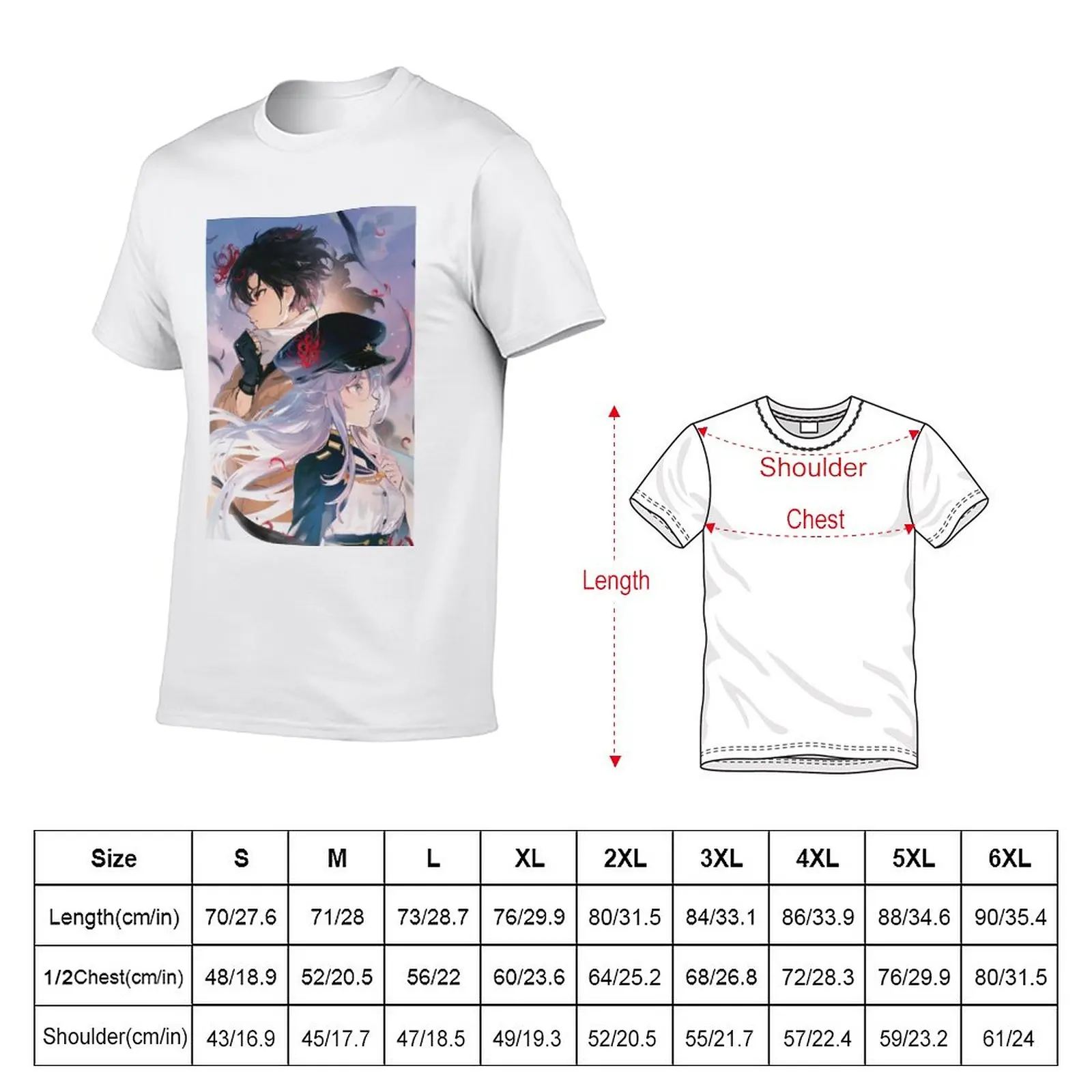 New Lena and Shin - 86 Eighty Six T-Shirt Aesthetic clothing black t shirts T-shirt for a boy mens graphic t-shirts anime