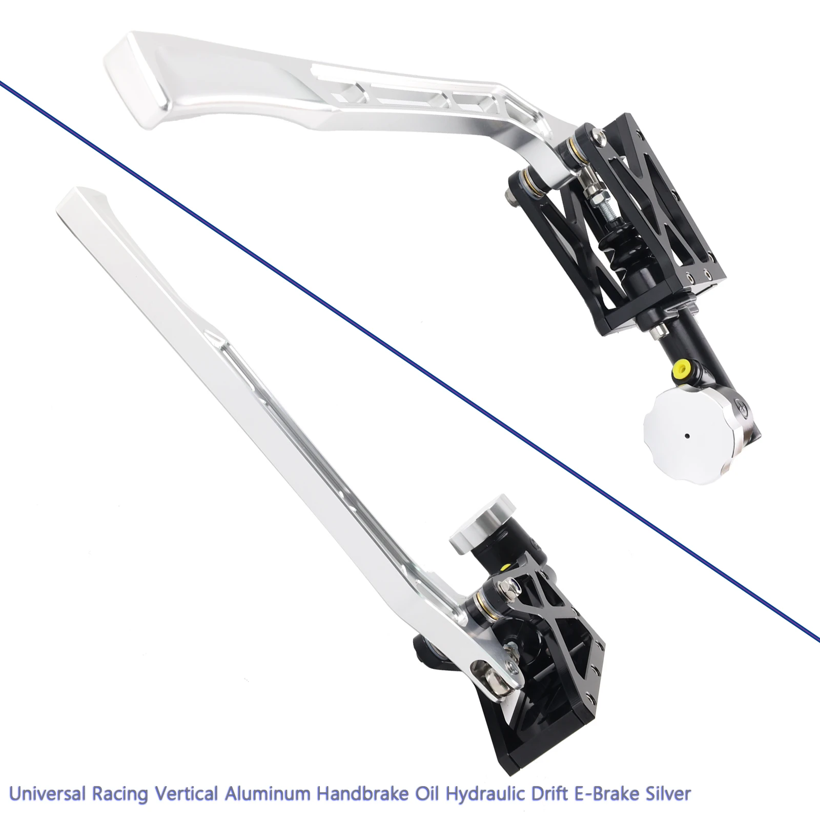 Universal Car racing Drift Vertical Type Racing Drift Oil Hydraulic Handbrake Hydro Hand Brake E-Brake Silver to bebetter