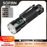 SOFIRN SR23 Dual Light Flashlight 3300lm White Floodlight&365nm UV Light 21700 USB C Rechargeable EDC lamp with Magnetic Tailcap