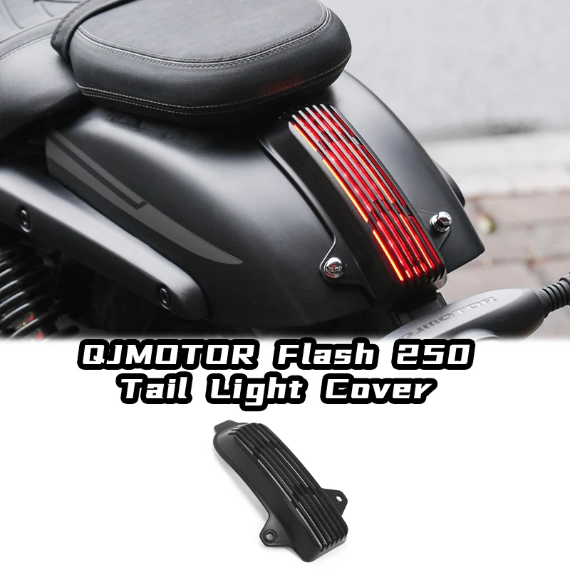 Motorcycle ABS Plastic Black Sport Lighting System Tail Light Cover Transparent Fairing Accessories for QJMOTOR Flash 250