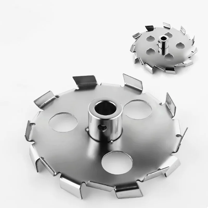 Stainless steel high-speed high shear circular hole hollow dispersion disk equipment, mixing impeller blade