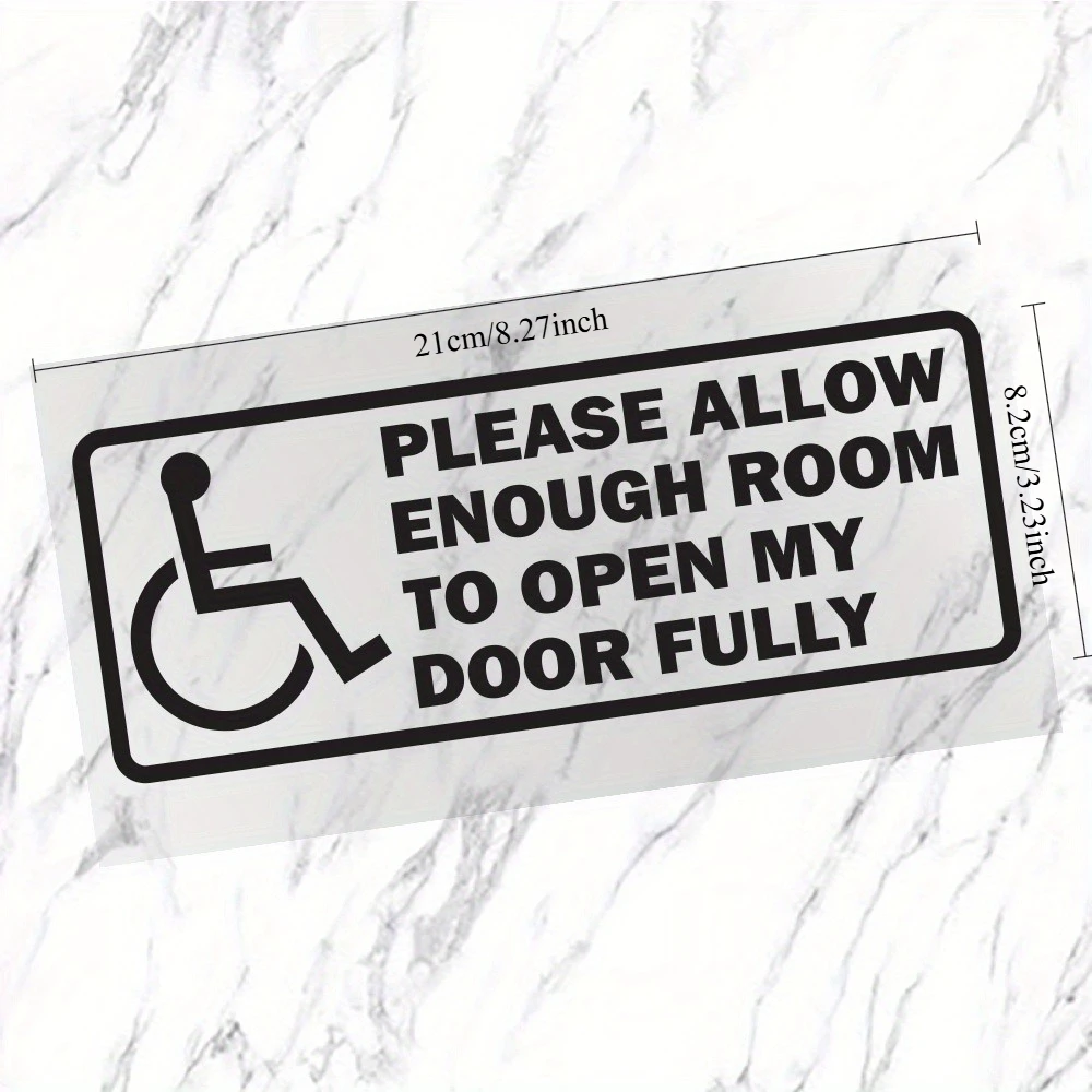 1PC Rational Disability Reflective Sticker Car Motorcycle Window Truck Bumper Vinyl Decal Waterproof Auto Decoration