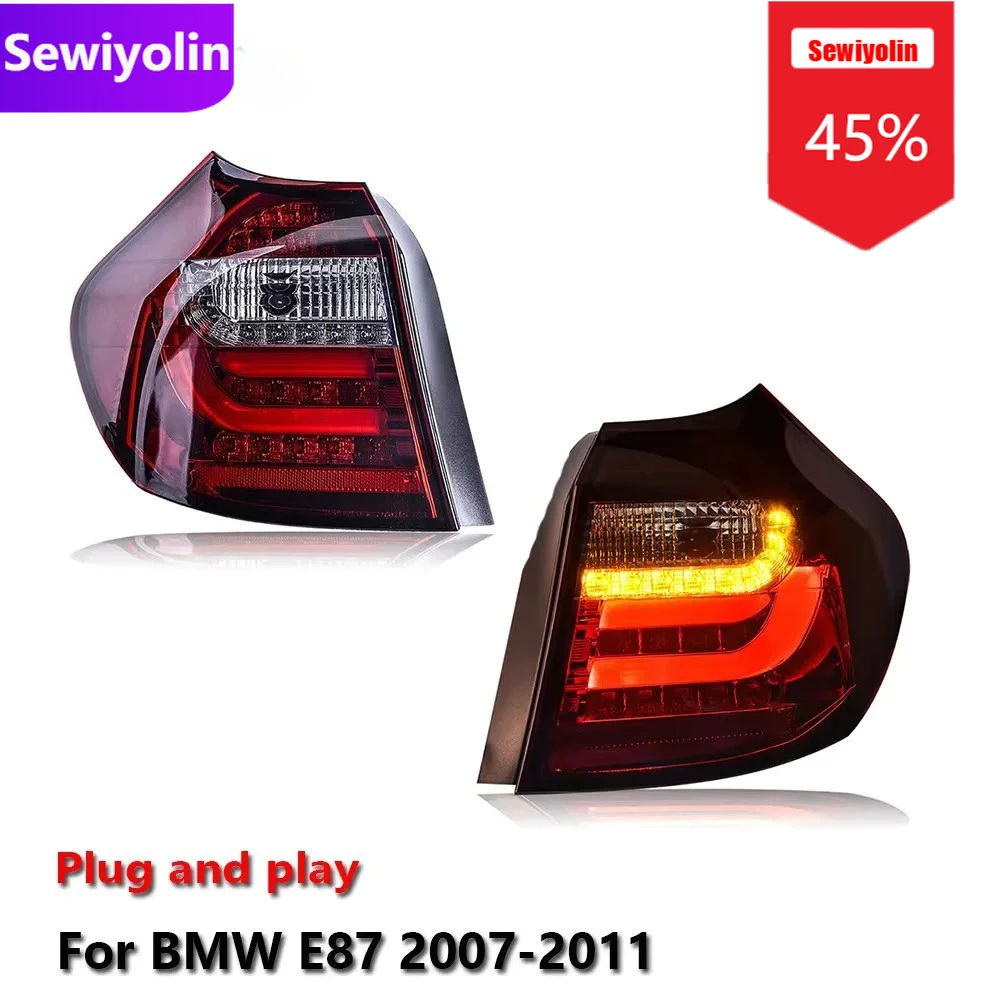 

Автомобильный светодиодный задний фонарь DRL в сборе для BMW 1 серии E87 2007-2011, автоматический задний противотуманный фонарь DRL, стоп-сигнал поворота Plug and Play