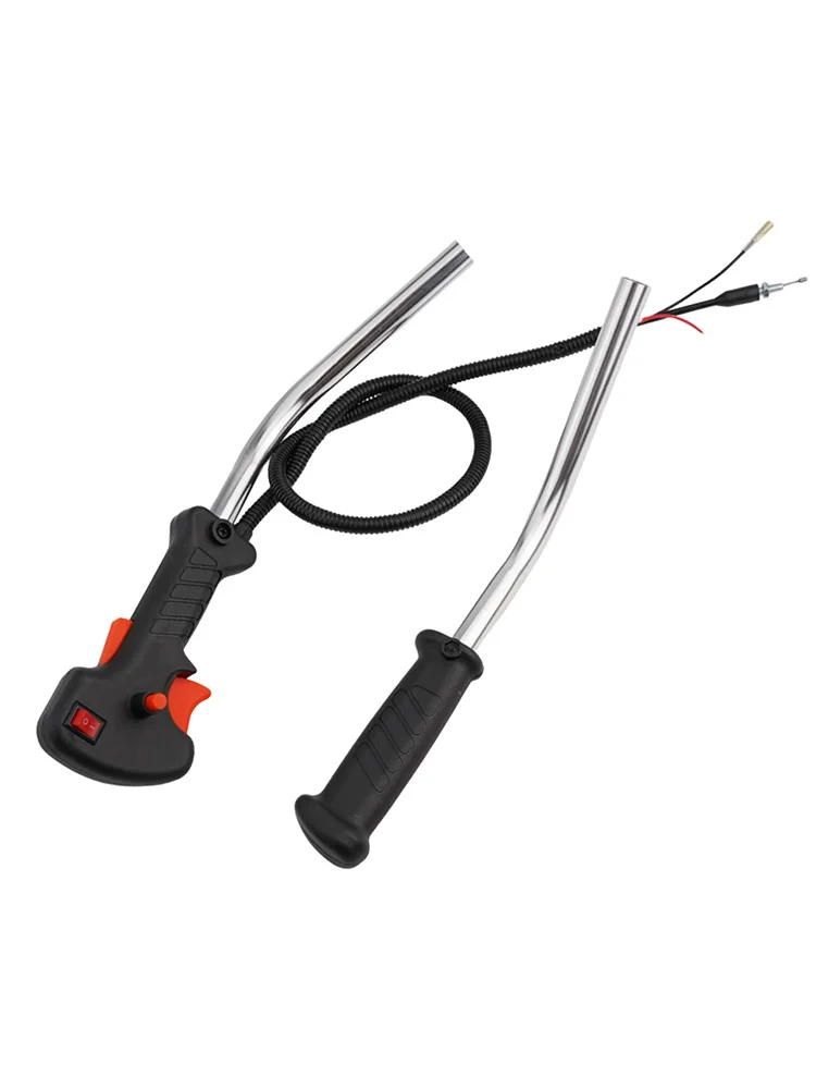 Imagem -04 - Suprimentos de Jardim 40cm Tubo Lidar com Roçadora Aparador Controle Tubo Lidar com Interruptor Mais Cabo de Gatilho do Acelerador para Cortador de Escova