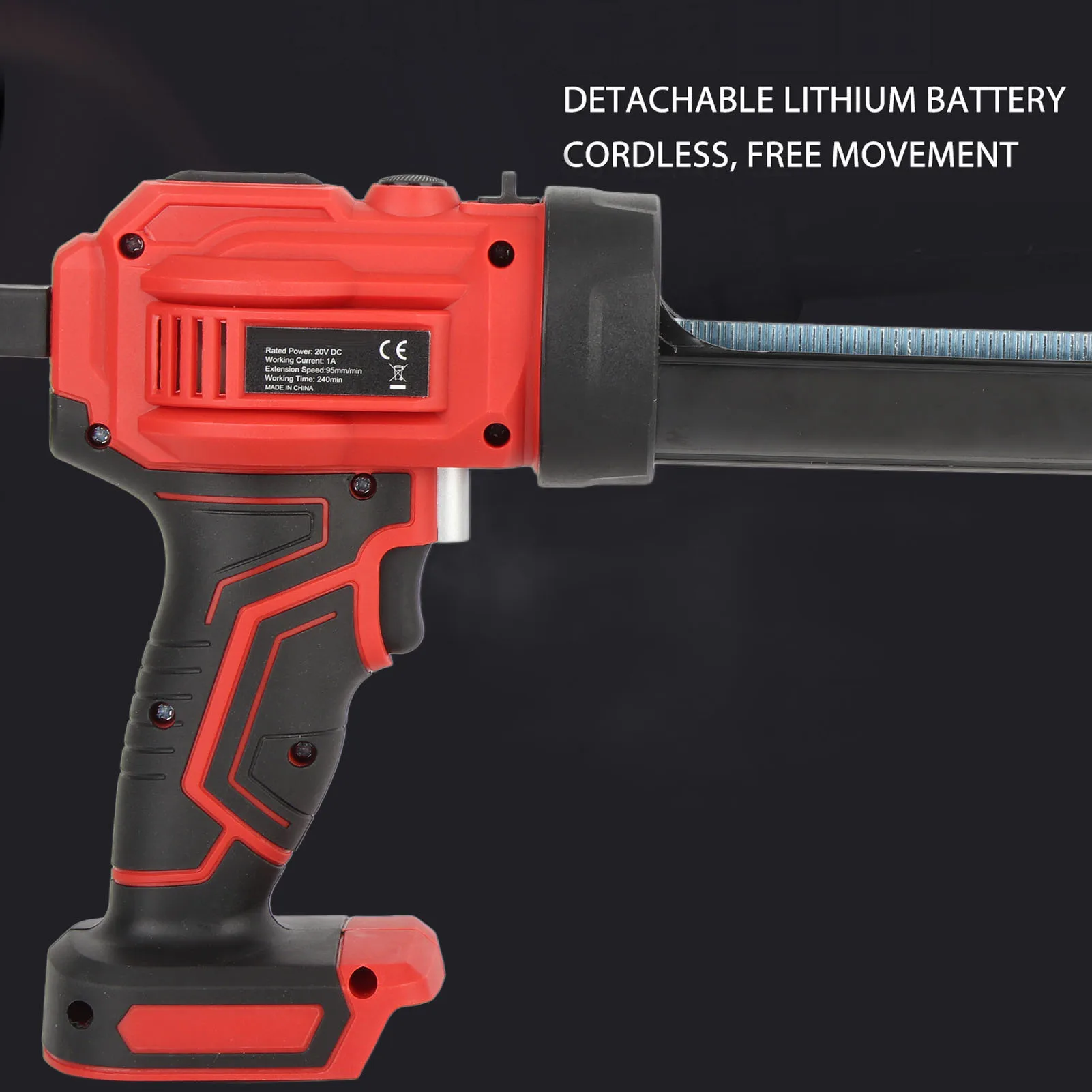 

Electric Caulking Gun Multifunctional Easy To Use Speed Adjustable Rechargeable Cordless Caulk Gun for Home Renovations