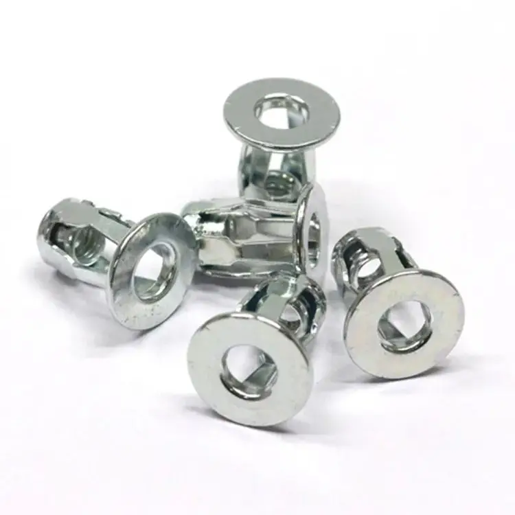 50-400PCS Carbon Steel Jack Nut, Zinc Plated Hollow Rivet Nut Blind Rivet Nut Insert Nut for Thin Sheet & Plastic PVC Wood
