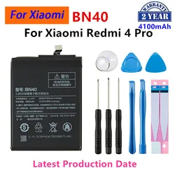 Brand New BN40 4100mAh Battery For Xiaomi Redmi 4 Pro Prime 3G RAM 32G ROM Edition Redrice 4 BN40 Batteries +Tools