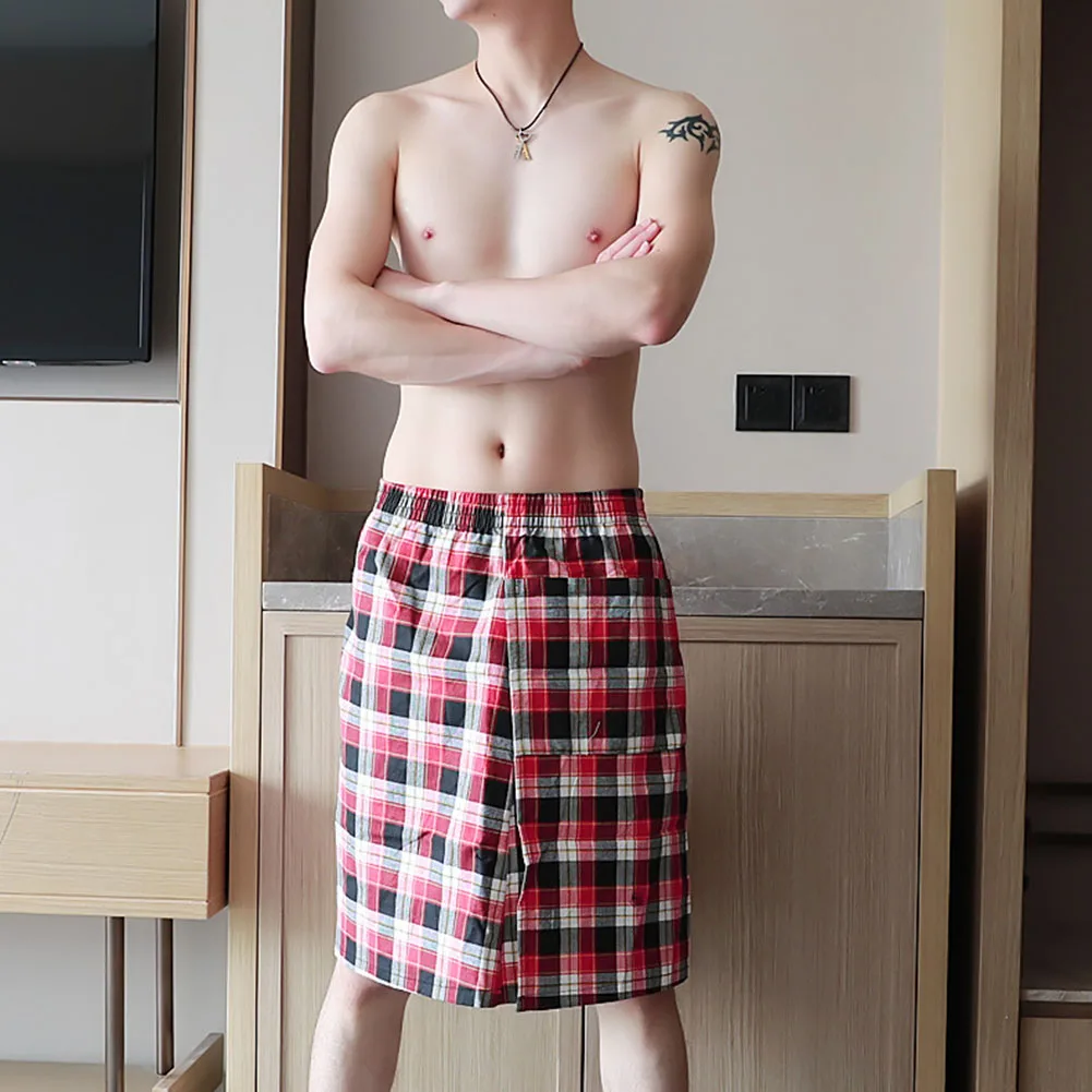 Mutande in cotone Boxer da uomo Sleep Time Lingerie da uomo alla moda Tessuto leggero Nuovissima condizione