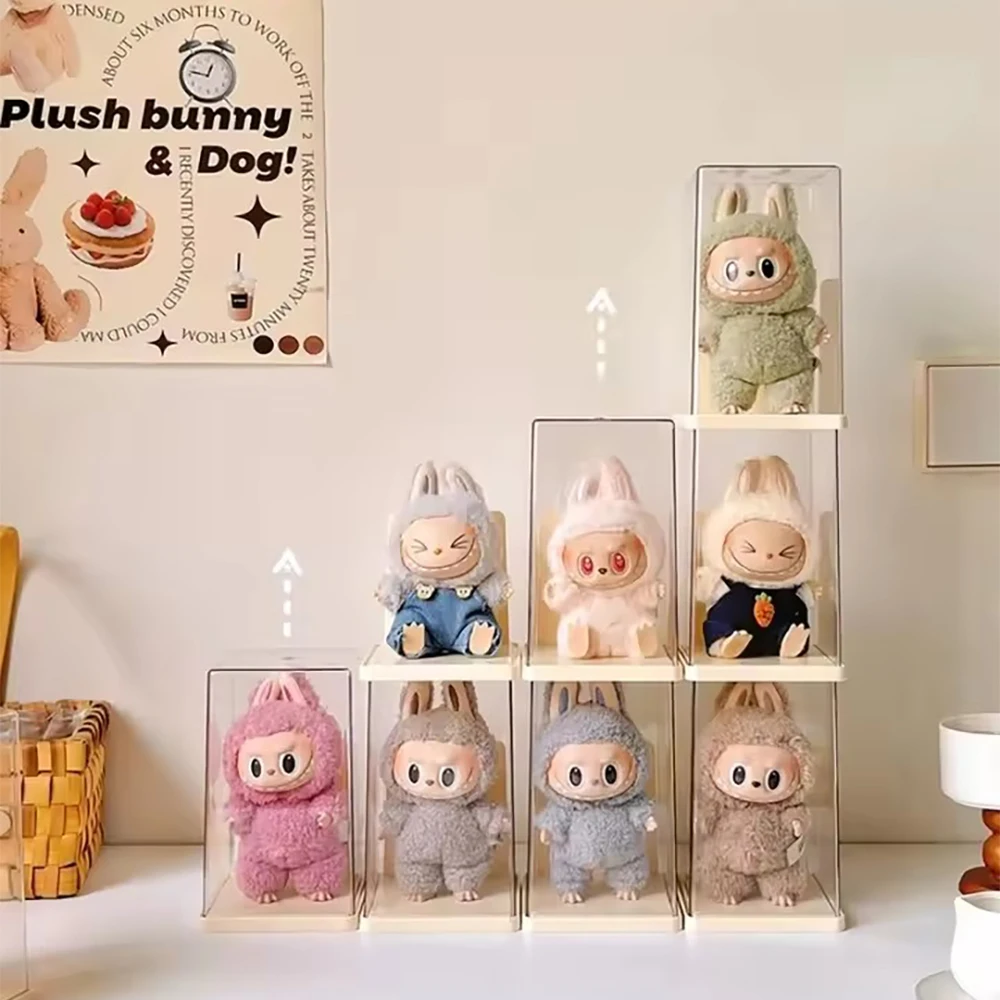 18 cm Labubu Dust-proof Display Box Blind Box Display Rack Storage Transparent  Ornament Display Cabinet  Desktop display