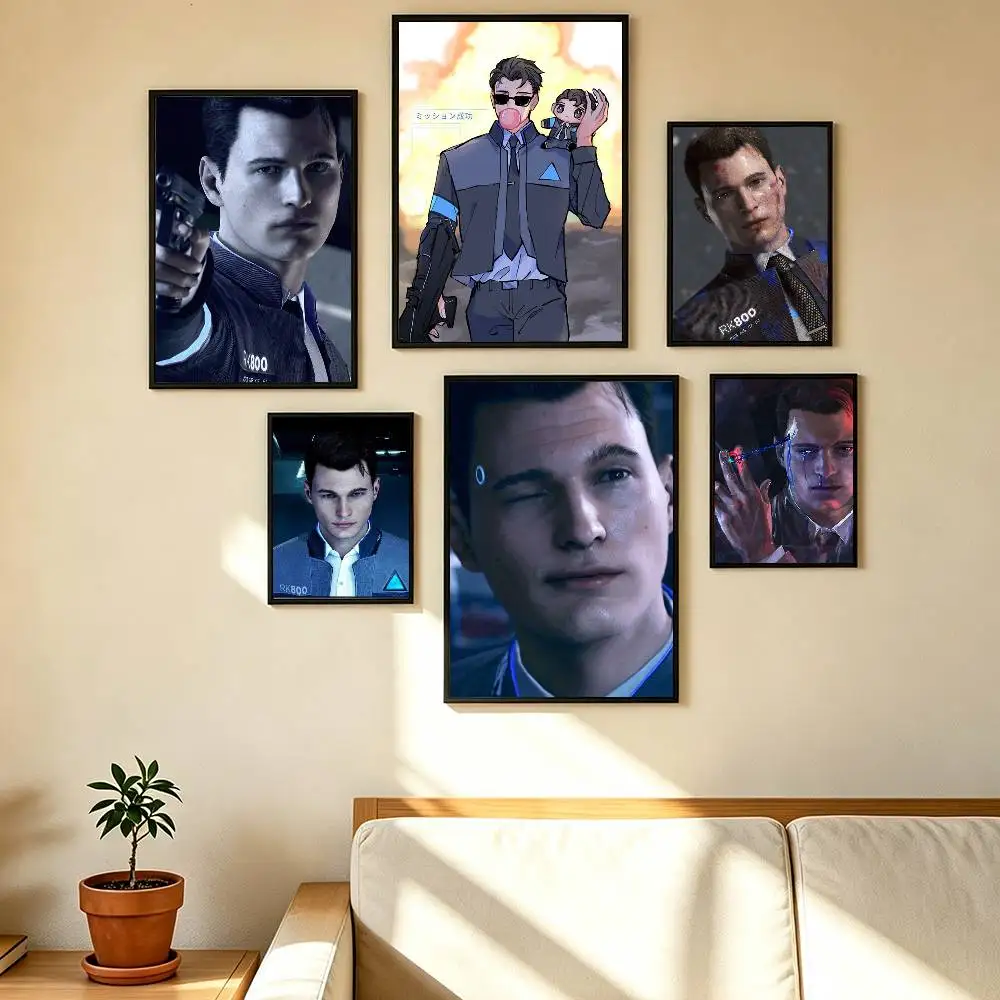 Detroit Become Human  Poster High Quality Dorm Living Room Aesthetic Wall Decoration Painting Stickers Gift
