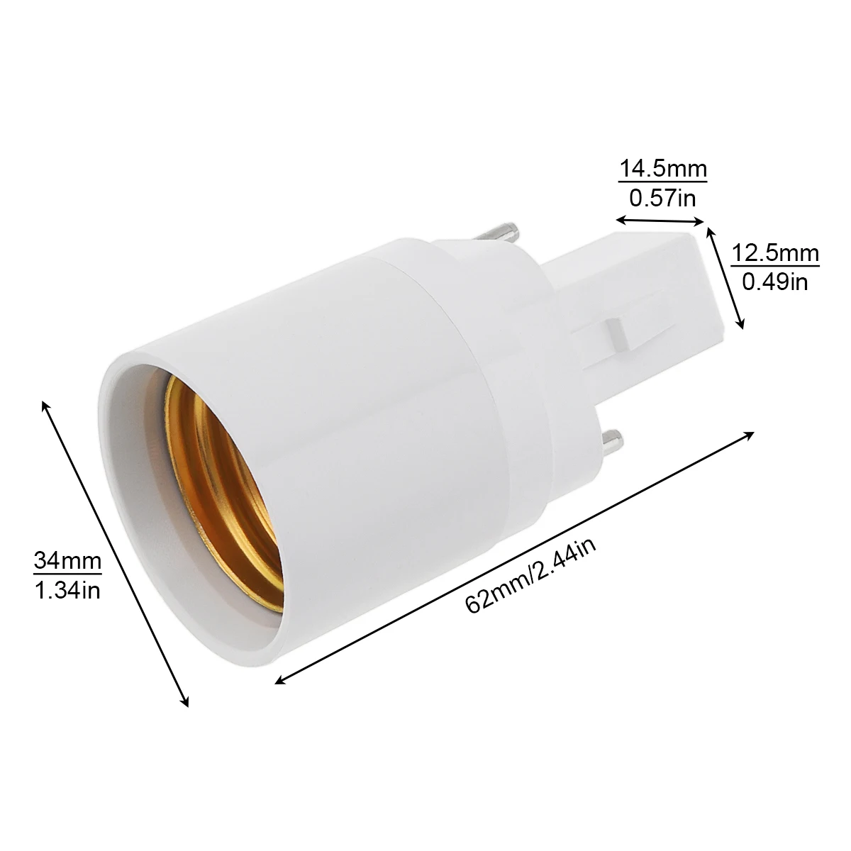 5pcs G24 G23 GU24 GU10 B22 to E26 E27 Lamp Base E26 E17 E12 to E14 Lamp Holder Converter Socket Adapter For LED Corn Bulbs Light