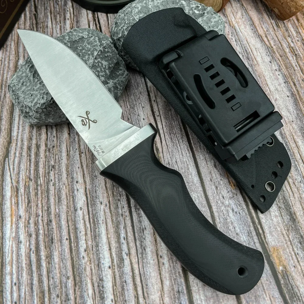 

NEW High Hardness Outdoor Fixed Blade Knife Portable Outdoor Survival Knife Camping EDC Cutting Knife with Sheath 8Cr13Mov Blade